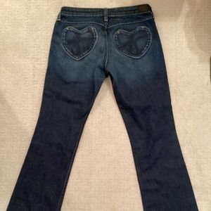 Vintage Juicy Couture heart flare/bell bottom jeans